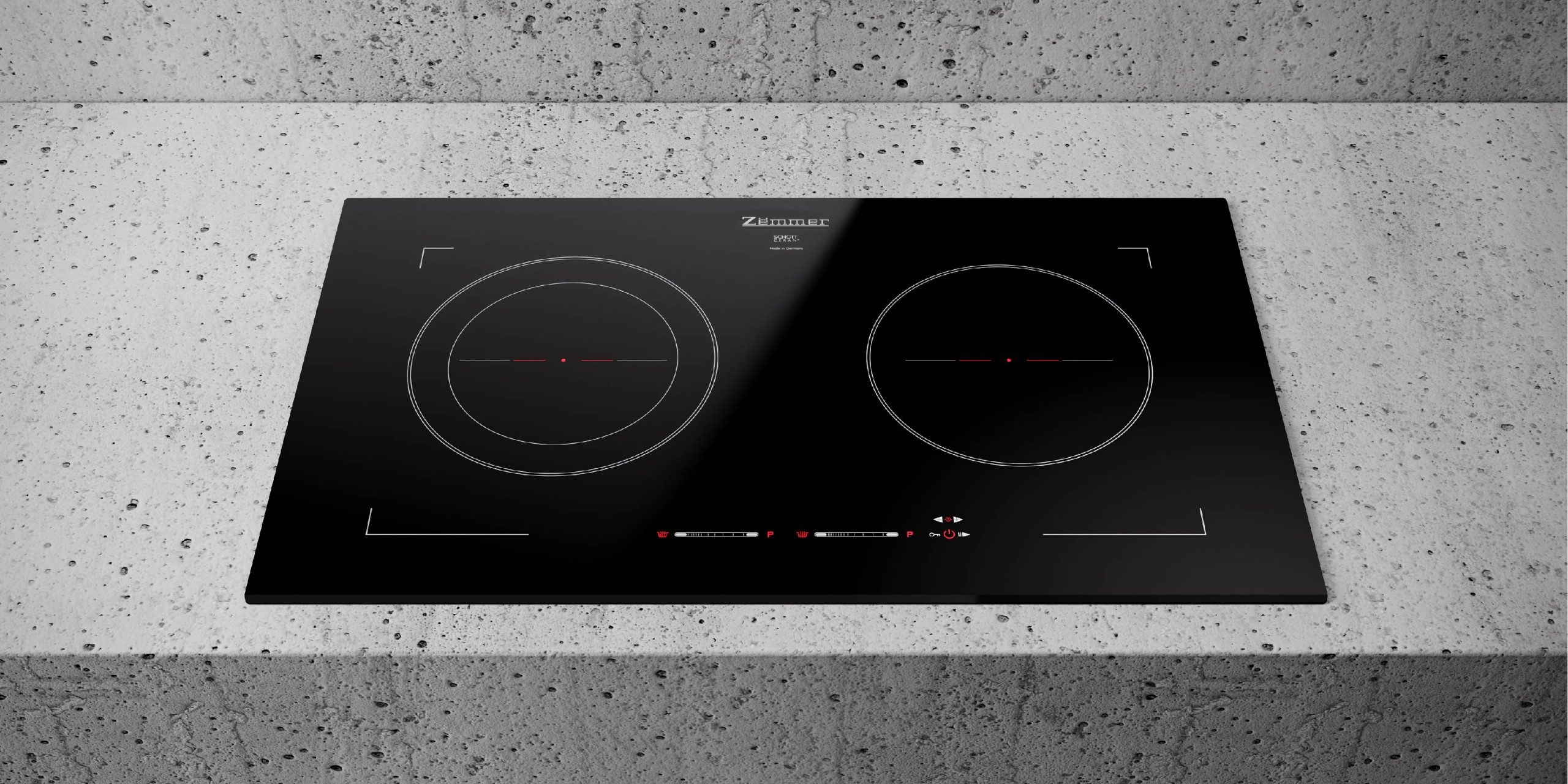 Bếp từ Zemmer IHZ 752 GB EGO nhập khẩu Đức, công nghệ X-Power, mặt kính Schott Ceran.