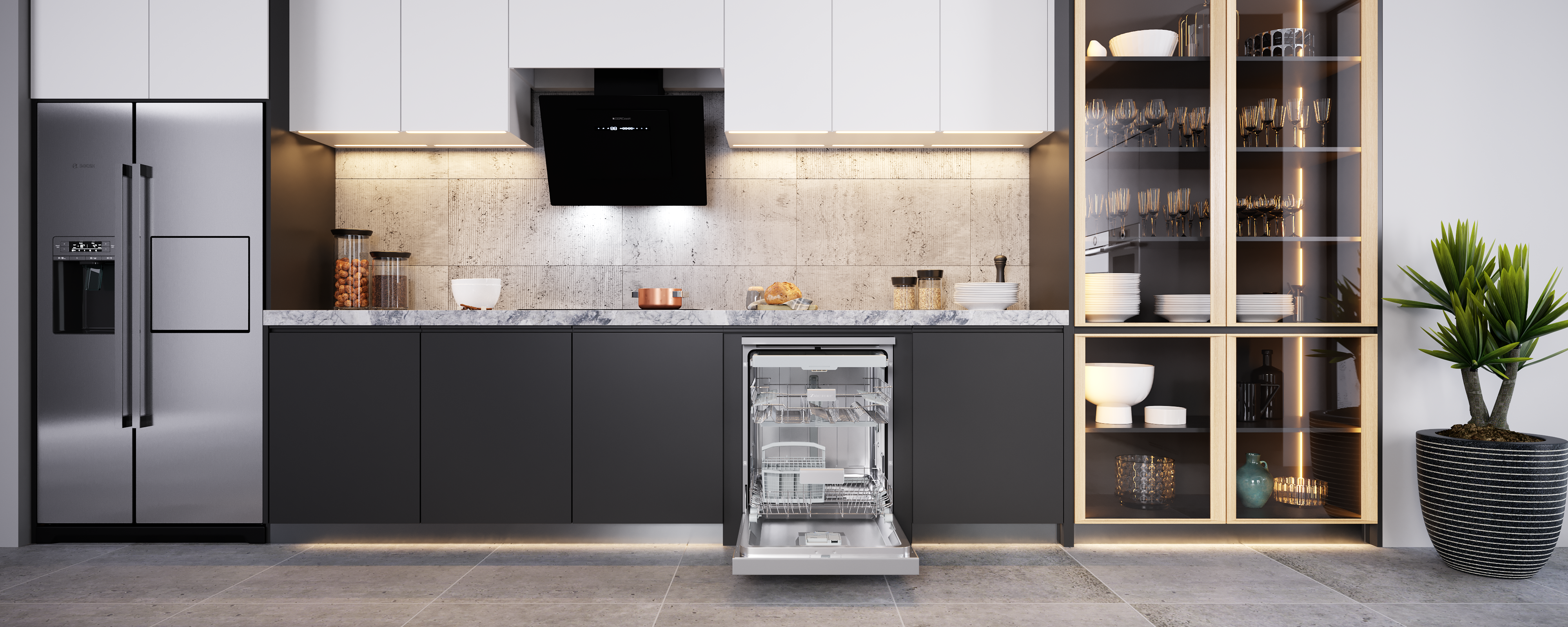 Không gian bếp hoàn hảo với trọn bộ thiết bị nhà bếp hiện đại Zemmer