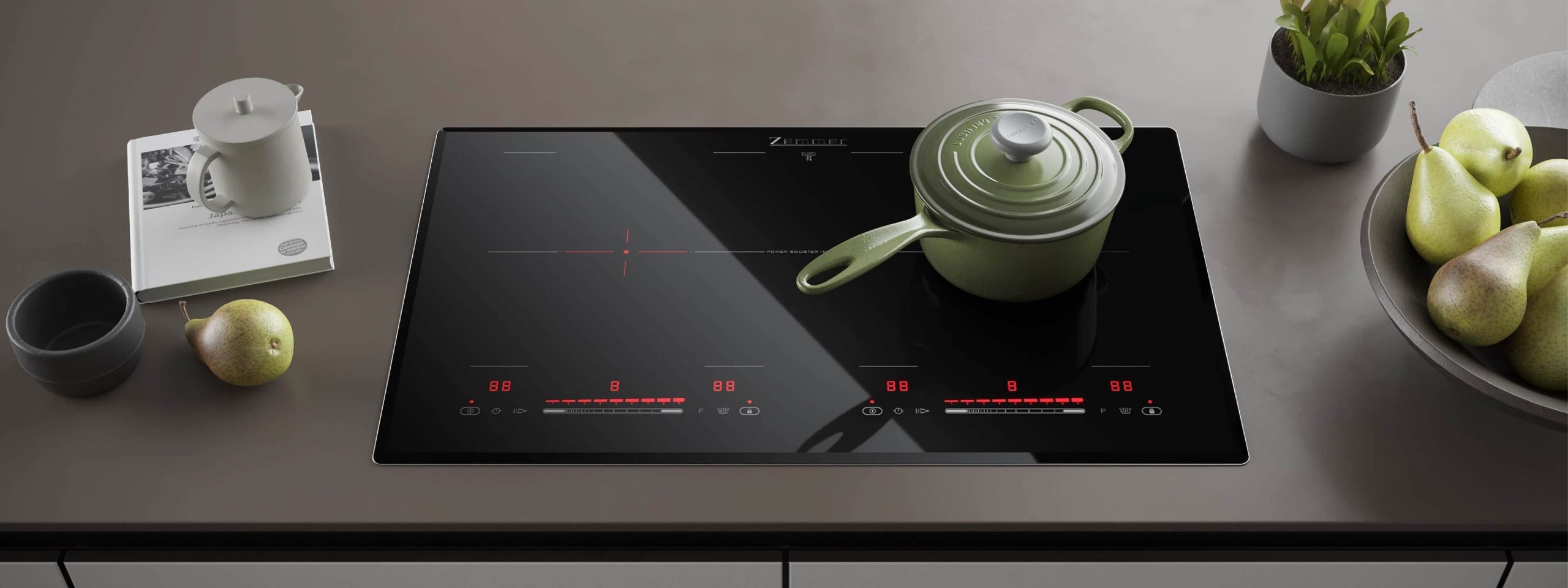 Bếp từ Zemmer thiết kế hiện đại sang trọng cho căn bếp.